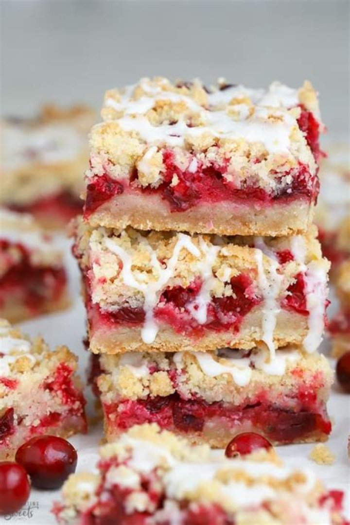Cranberry Crumb Bars - Celebrating Sweets