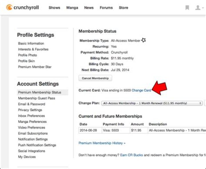 How To Change Crunchyroll Payment Method - SarkariResult