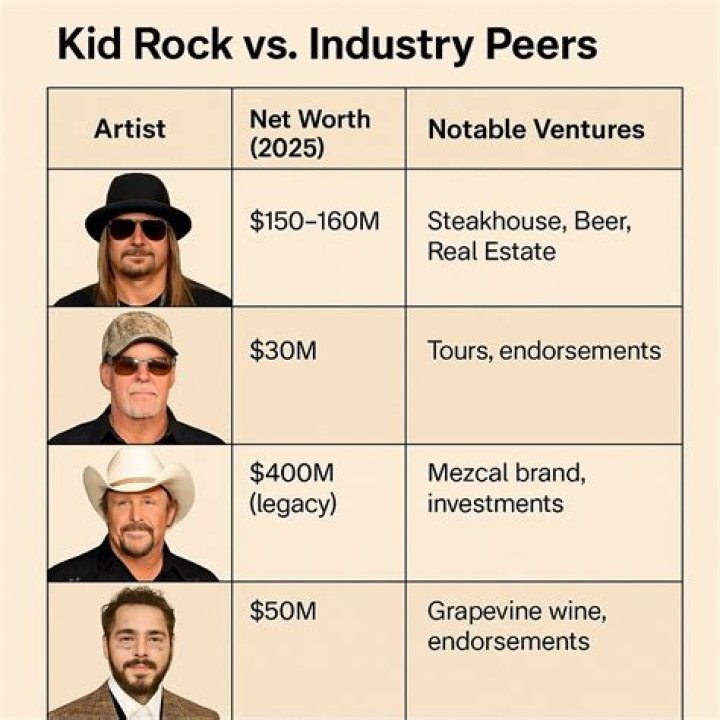 Kid Rock net worth, income and estimated earnings of Youtuber channel